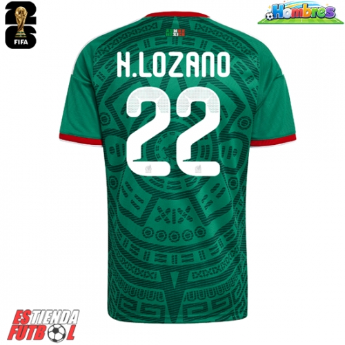 México Hirving Lozano #22 Primera Equipación Mundial 2026 Manga Corta